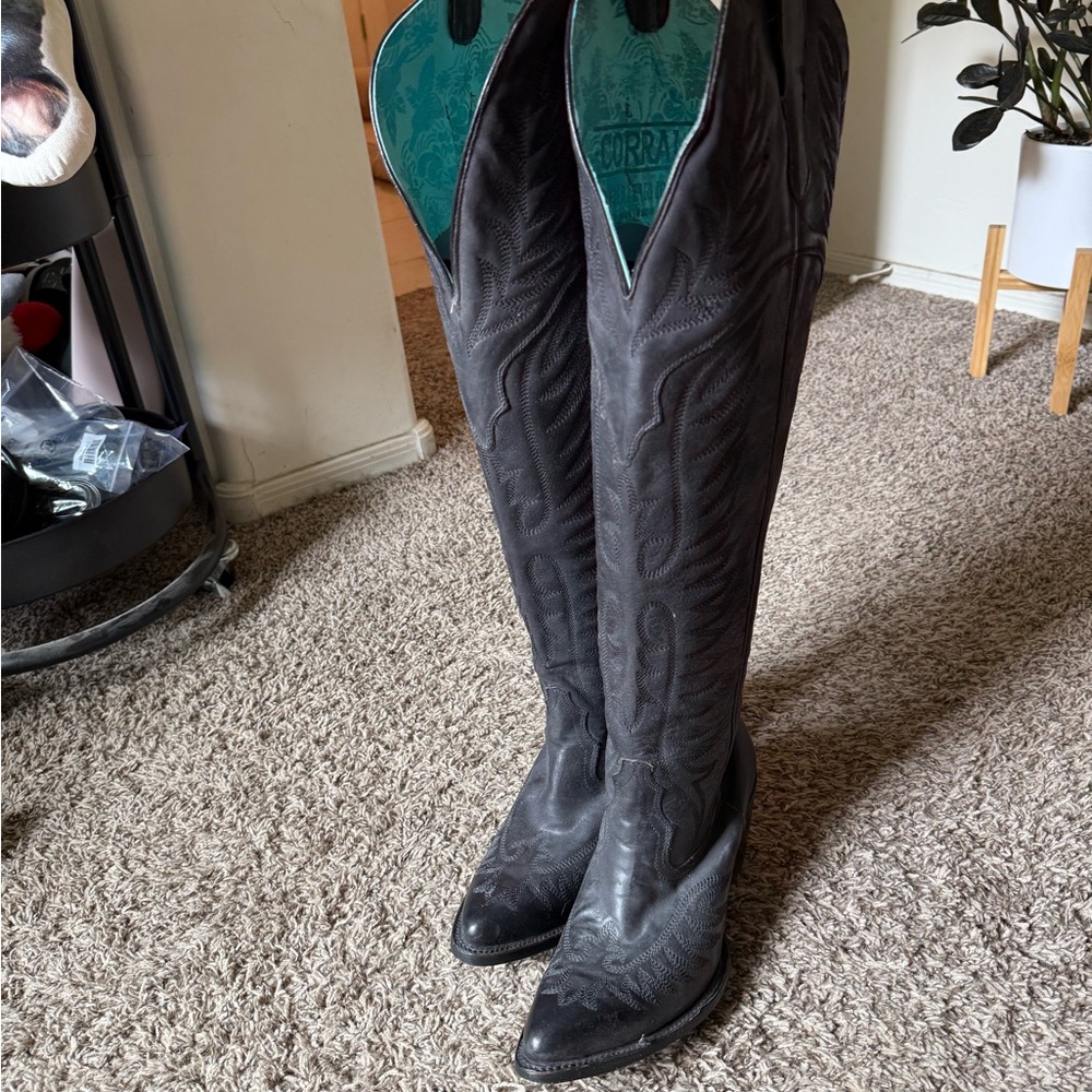 Corral Women's Black Over the Knee Boots